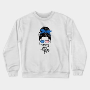 AMERICAN MESSY BUN Crewneck Sweatshirt